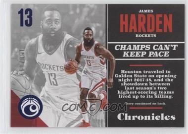 2017-18 Panini Chronicles - [Base] - Blue #60 - James Harden /199