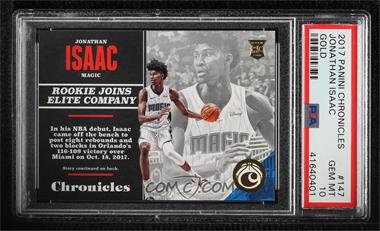 2017-18 Panini Chronicles - [Base] - Gold #147 - Rookies - Jonathan Isaac /10 [PSA 10 GEM MT]