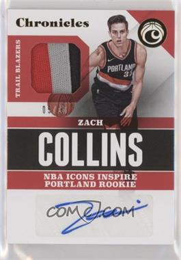 2017-18 Panini Chronicles - Signature Swatches - Gold #CSS-ZCL - Zach Collins /10