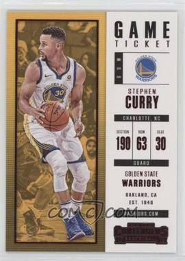2017-18 Panini Contenders - [Base] - Game Ticket #11 - Stephen Curry [EX to NM]