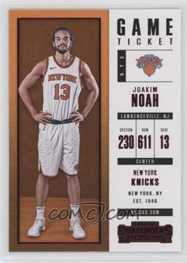 2017-18 Panini Contenders - [Base] - Game Ticket #71 - Joakim Noah