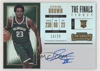 Rookie Variation - Sterling Brown (Horizontal) #/25