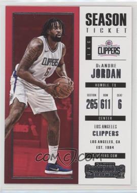 2017-18 Panini Contenders - [Base] #100 - Season Ticket - DeAndre Jordan