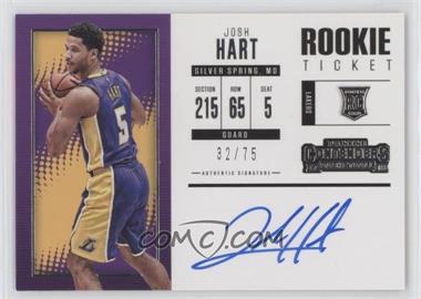 2017-18 Panini Contenders - [Base] #129.2 - Rookie Ticket Variation - Josh Hart (Horizontal) /75