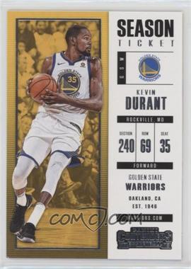 2017-18 Panini Contenders - [Base] #18 - Season Ticket - Kevin Durant [EX to NM]