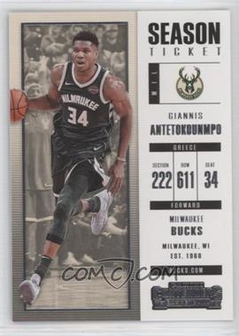 2017-18 Panini Contenders - [Base] #3 - Season Ticket - Giannis Antetokounmpo