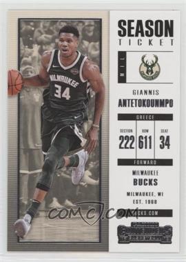 2017-18 Panini Contenders - [Base] #3 - Season Ticket - Giannis Antetokounmpo