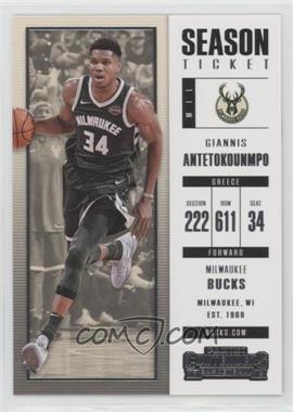 2017-18 Panini Contenders - [Base] #3 - Season Ticket - Giannis Antetokounmpo