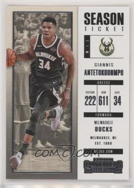 2017-18 Panini Contenders - [Base] #3 - Season Ticket - Giannis Antetokounmpo