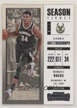 2017-18 Panini Contenders - [Base] #3 - Season Ticket - Giannis Antetokounmpo