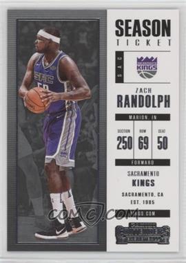 2017-18 Panini Contenders - [Base] #30 - Season Ticket - Zach Randolph