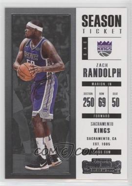 2017-18 Panini Contenders - [Base] #30 - Season Ticket - Zach Randolph