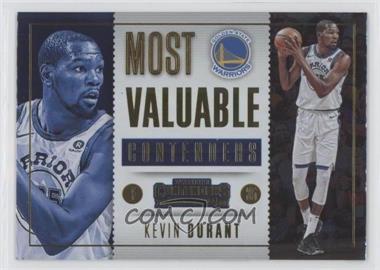 2017-18 Panini Contenders - Most Valuable Contenders #5 - Kevin Durant