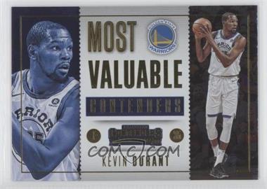 2017-18 Panini Contenders - Most Valuable Contenders #5 - Kevin Durant