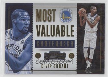 2017-18 Panini Contenders - Most Valuable Contenders #5 - Kevin Durant