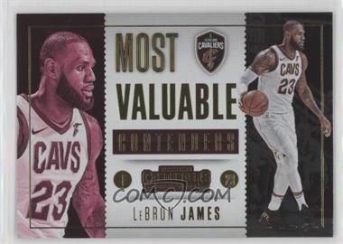 2017-18 Panini Contenders - Most Valuable Contenders #7 - LeBron James