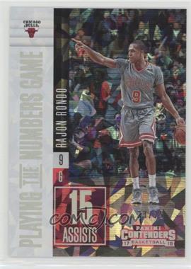 2017-18 Panini Contenders - Playing the Numbers Game - Cracked Ice #1 - Rajon Rondo /25