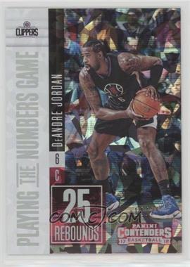 2017-18 Panini Contenders - Playing the Numbers Game - Cracked Ice #22 - DeAndre Jordan /25