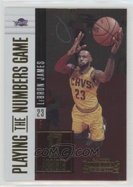 2017-18 Panini Contenders - Playing the Numbers Game #19 - LeBron James