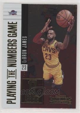 2017-18 Panini Contenders - Playing the Numbers Game #19 - LeBron James