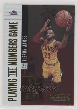 2017-18 Panini Contenders - Playing the Numbers Game #19 - LeBron James