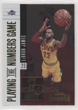 2017-18 Panini Contenders - Playing the Numbers Game #19 - LeBron James