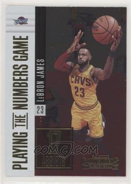 2017-18 Panini Contenders - Playing the Numbers Game #19 - LeBron James