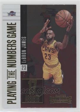 2017-18 Panini Contenders - Playing the Numbers Game #19 - LeBron James