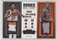 Josh Jackson, Davon Reed #/25