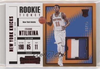 2017-18 Panini Contenders - Rookie Ticket Swatches - Prime #RTS-7 - Frank Ntilikina /25