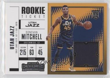2017-18 Panini Contenders - Rookie Ticket Swatches #RTS-12 - Donovan Mitchell