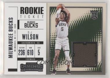 2017-18 Panini Contenders - Rookie Ticket Swatches #RTS-15 - D.J. Wilson