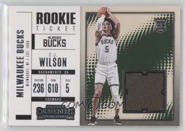 2017-18 Panini Contenders - Rookie Ticket Swatches #RTS-15 - D.J. Wilson