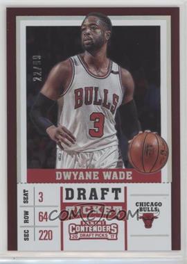 2017-18 Panini Contenders Draft Picks - [Base] - Draft Ticket #17.2 - Season Variation - Dwyane Wade /99