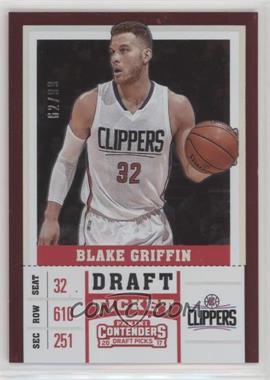 2017-18 Panini Contenders Draft Picks - [Base] - Draft Ticket #4.1 - Season - Blake Griffin (White Jersey) /99 [Noted]