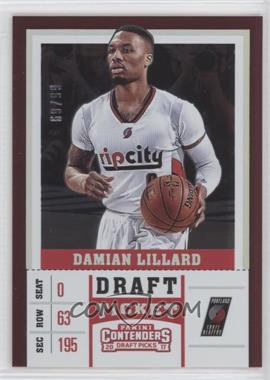 2017-18 Panini Contenders Draft Picks - [Base] - Draft Ticket #9.2 - Season Variation - Damian Lillard (White Jersey) /99