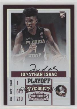 2017-18 Panini Contenders Draft Picks - [Base] - Playoff Ticket #59.2 - RPS Variation A - Jonathan Isaac /15