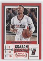 Season Variation - Damian Lillard (White Jersey) [EX to NM]