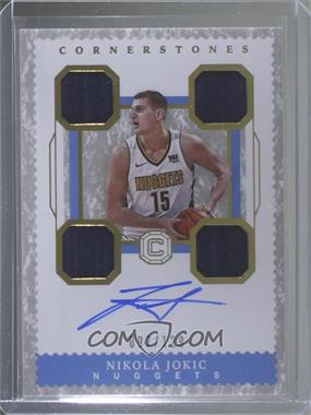 2017-18 Panini Cornerstones - Cornerstones Relic Autographs #C-NJK - Nikola Jokic /129