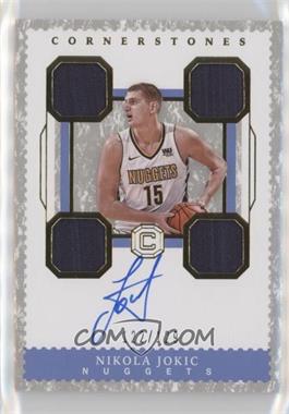 2017-18 Panini Cornerstones - Cornerstones Relic Autographs #C-NJK - Nikola Jokic /129