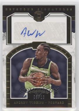 2017-18 Panini Cornerstones - Keystone Signatures - Gold #KS-AWG - Andrew Wiggins /10