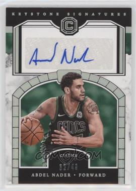 2017-18 Panini Cornerstones - Keystone Signatures - Silver #KS-AND - Abdel Nader /49