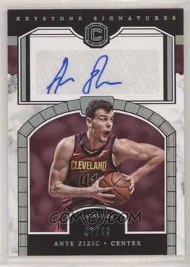 2017-18 Panini Cornerstones - Keystone Signatures - Silver #KS-AZZ - Ante Zizic /49