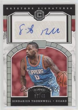 2017-18 Panini Cornerstones - Keystone Signatures - Silver #KS-SDT - Sindarius Thornwell /49