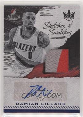 2017-18 Panini Court Kings - Sketches & Swatches - Prime #SS-DL - Damian Lillard /10