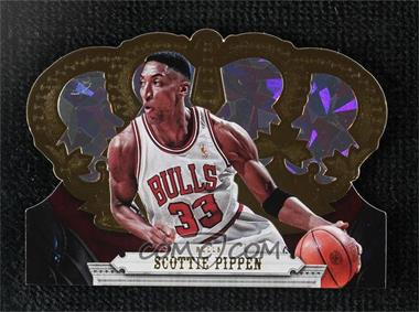 2017-18 Panini Crown Royale - [Base] - Gold Crystal #197 - Scottie Pippen /10