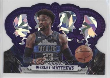 2017-18 Panini Crown Royale - [Base] - Purple Crystal #3 - Wesley Matthews /25