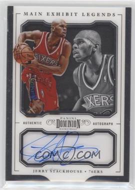 2017-18 Panini Dominion - Main Exhibit Legends Autographs #ML-JSK - Jerry Stackhouse /49