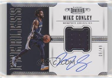 2017-18 Panini Dominion - Peerless Jersey Autographs #PJ-MCL - Mike Conley /49