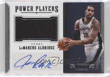 2017-18 Panini Dominion - Power Players Autographed Memorabilia #PPA-LAG - LaMarcus Aldridge /25